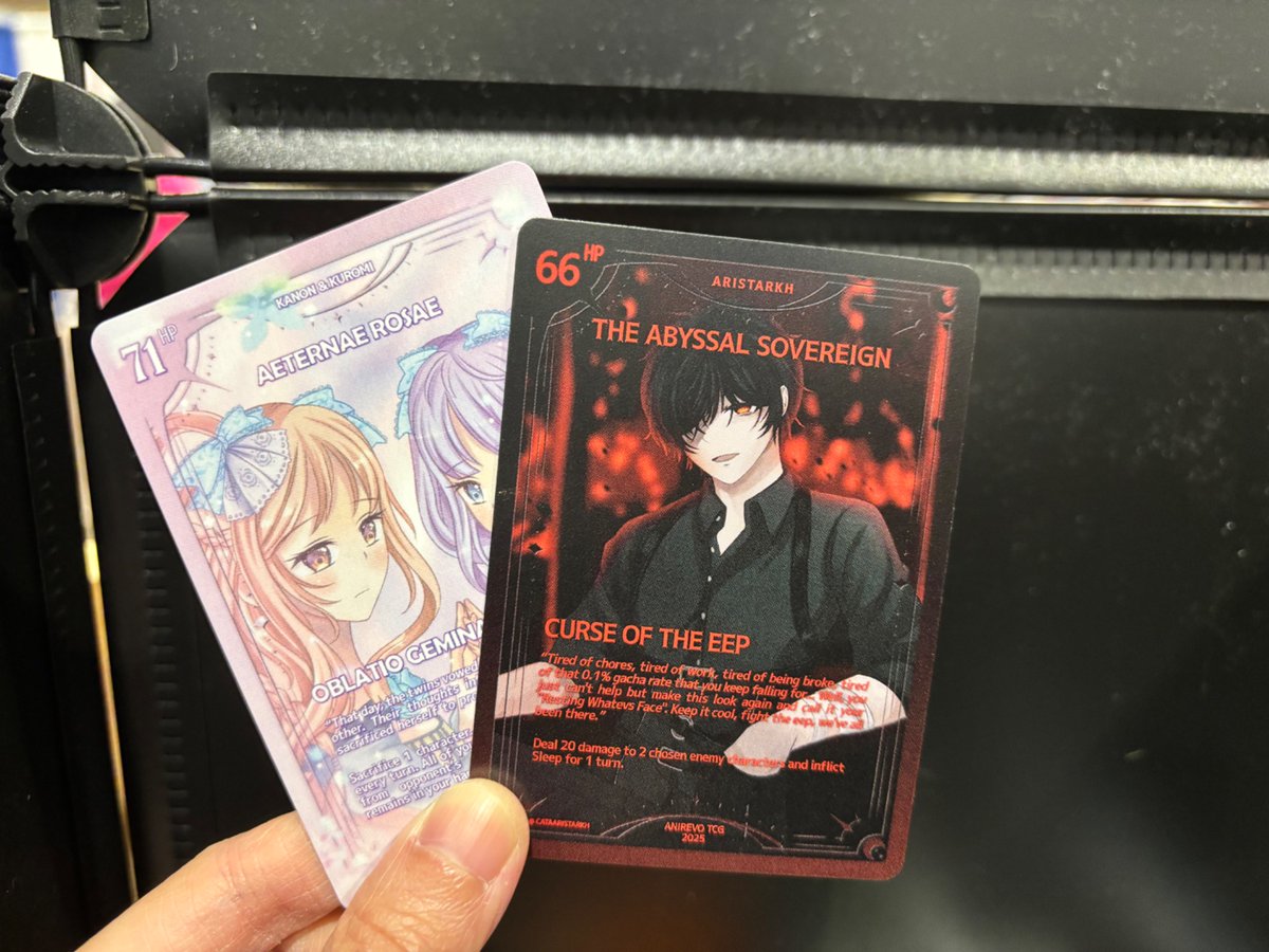 I’m here at Anirevo Toronto table SP430! I also got free TCG cards if you drop by and doodle me something!