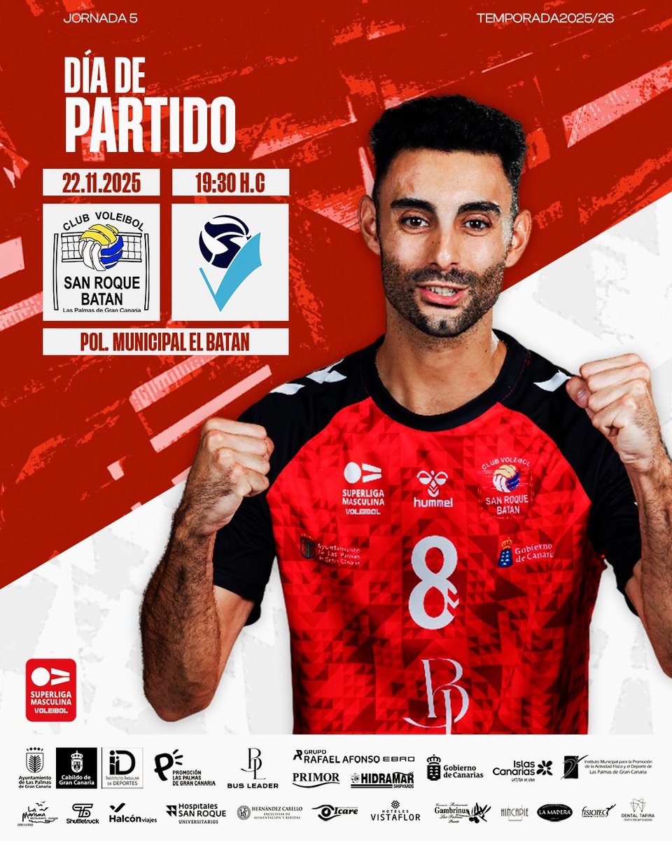 👉 Mañana sábado 22, a las 19:30h volvemos a El Batán para enfrentarnos a <a href="/rioduerovoley/">Río Duero Voley Soria</a> en un partidazo clave para seguir sumando delante de nuestra afición 🔥🏐

📍 Polideportivo Mcpal. El Batán

¡Te esperamos para empujar juntos! 🫂

#EstoEsSanRoque♥️🖤