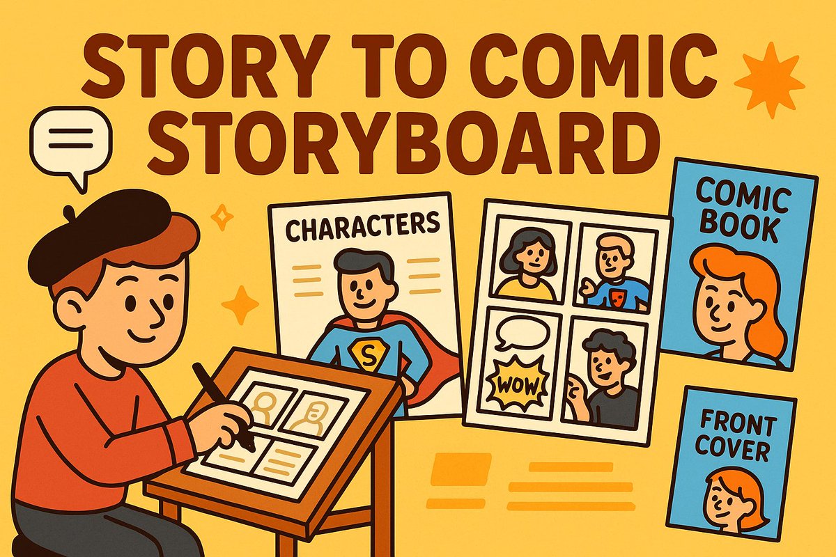 Indicación para convertir una historia en un storyboard de cómic

 ---- Inicio del aviso ----

 Eres un guionista de cóm