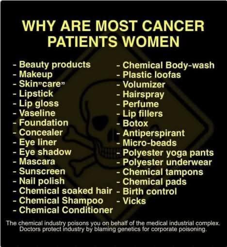 🚨 “They say it’s genetics… but what if it’s the products?”

From makeup to deodorant — women are surrounded by chemicals every single day.
The beauty industry sells “care,” while quietly feeding cancer cells. 💄☠️

It’s not your body betraying you — it’s the toxins you were