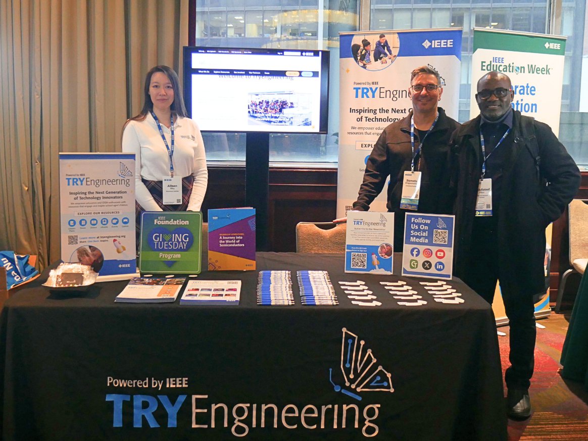 TryEngineering's tweet image. 🗽 TryEngineering is at the IEEE Board Series in New York City!

We’re excited to be here showcasing our mission to empower educators and inspire the next generation of engineers 🏙️ If you’re attending, stop by the TryEngineering table!