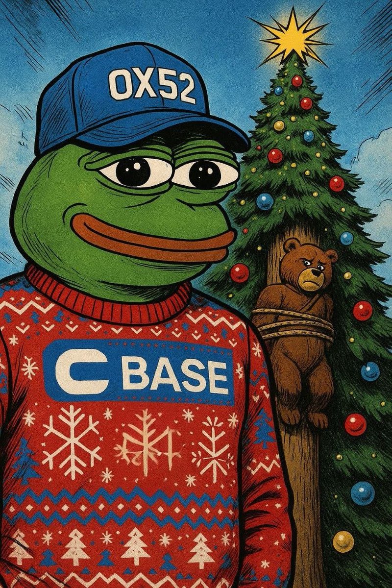 Almost time to decorate the Christmas tree. 🧢🐸🎄