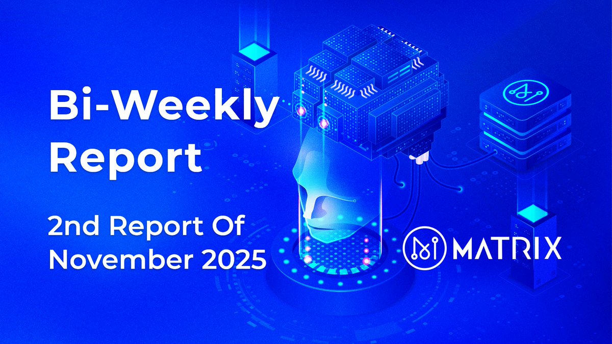 MatrixAINetwork's tweet image. 🚀 Second Bi-weekly Report of the NOVEMBER is LIVE! 

From progress updates to exciting breakthroughs, we&apos;ve packed it all in! 🔥 

Don’t miss what’s new with Matrix AI Network ✅ 

Details: docs.matrix.io/bi-weekly-repo…

Stay sharp. Keep building. 💪
