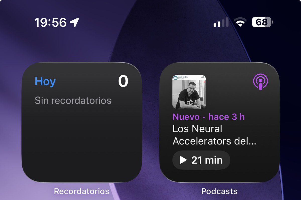 Llegar a casa después del curro y ver en el widget del iPhone una notificación que no esperabas… esa clase de boost que te arregla el día.
Hoy toca sesión de audio con el maestro <a href="/jcfmunoz/">Julio César Fernández </a>. 🔥🎧