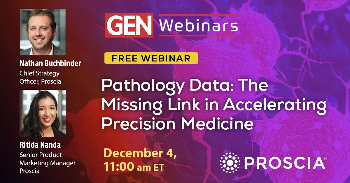 GENbio's tweet image. DON'T MISS OUT! Pathology Data: The Missing Link in Accelerating Precision Medicine

Register now to join us for this free webinar sponsored by @Proscia: hubs.li/Q03SDf1F0

#AI #Biomarkers #Pathology #DrugDevelopment