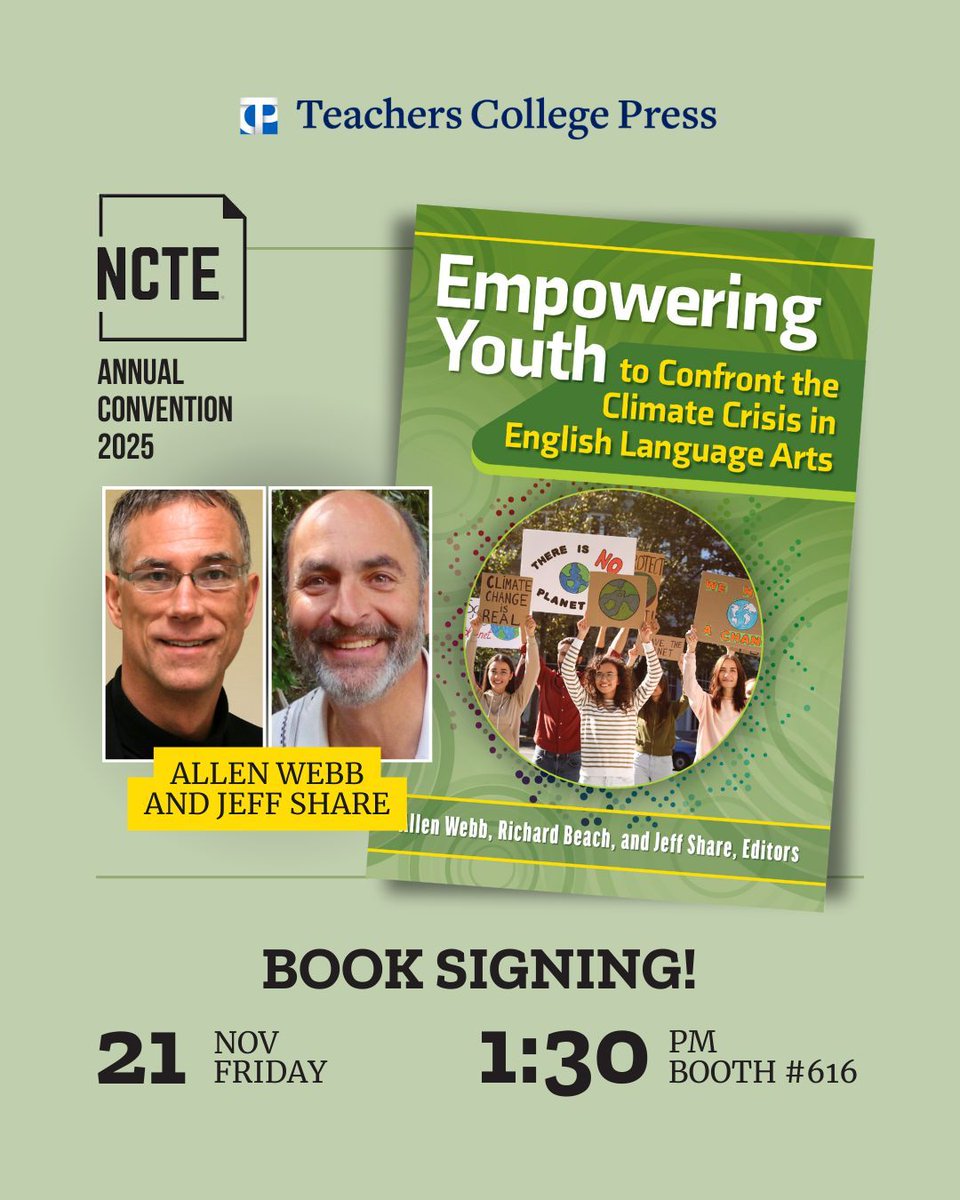 Teachers College Press tweet media