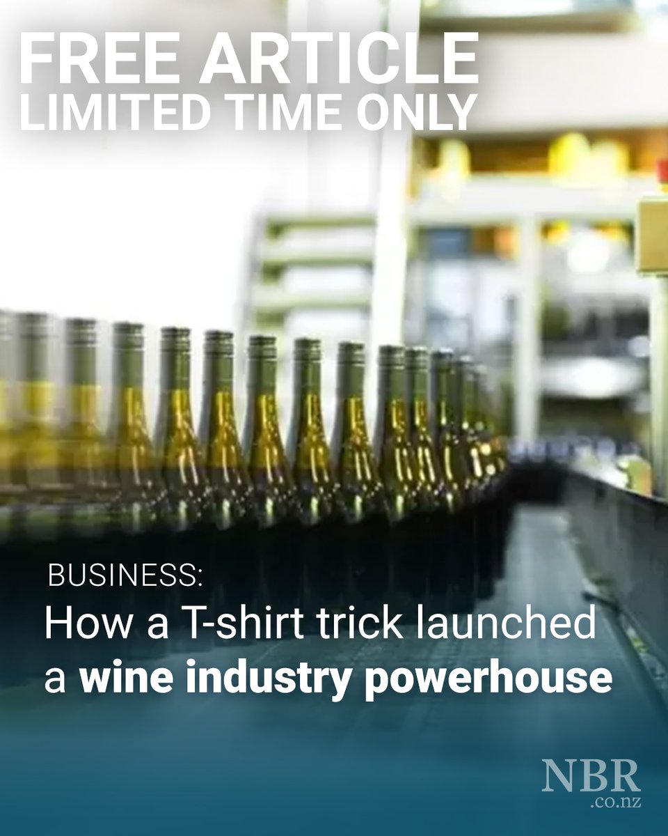 TheNBR's tweet image. FREE ARTICLE: For 30 years, WineWorks has been the invisible backbone of New Zealand wine. NBR: hubs.la/Q03VlC8H0
#wine #winery #nzwine #business #newzealand