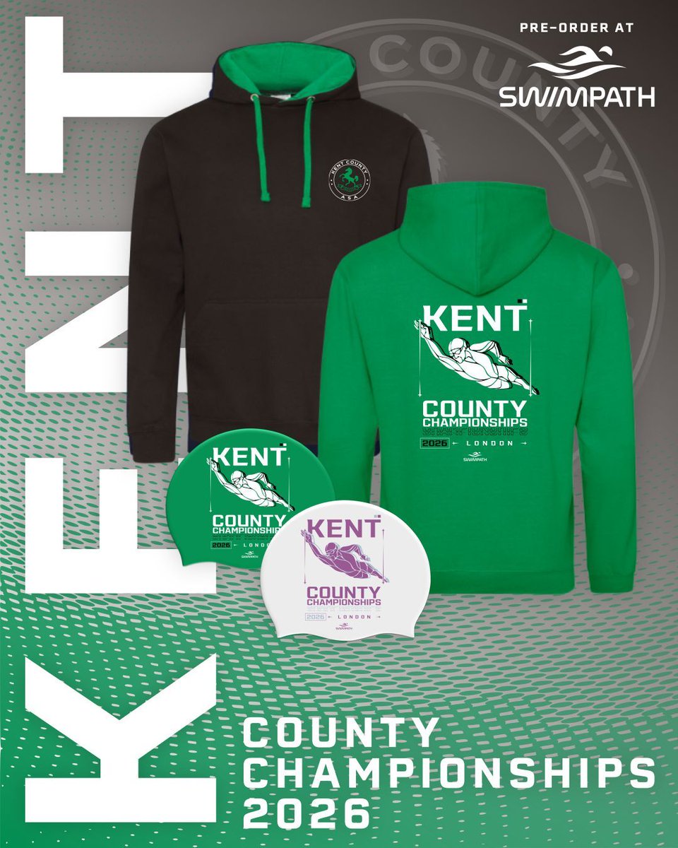 SwimPathUK's tweet image. County Championships 2026 Merchandise is now available to pre-order! 🤩

Hoodies, T-Shirts and Swimming Caps are available for Kent, Warwickshire, Wiltshire &amp;amp; Worcester! Order now for collection at events.

Get a hoodie, t-shirt and swimming cap for £65!

buff.ly/YtHtLPh