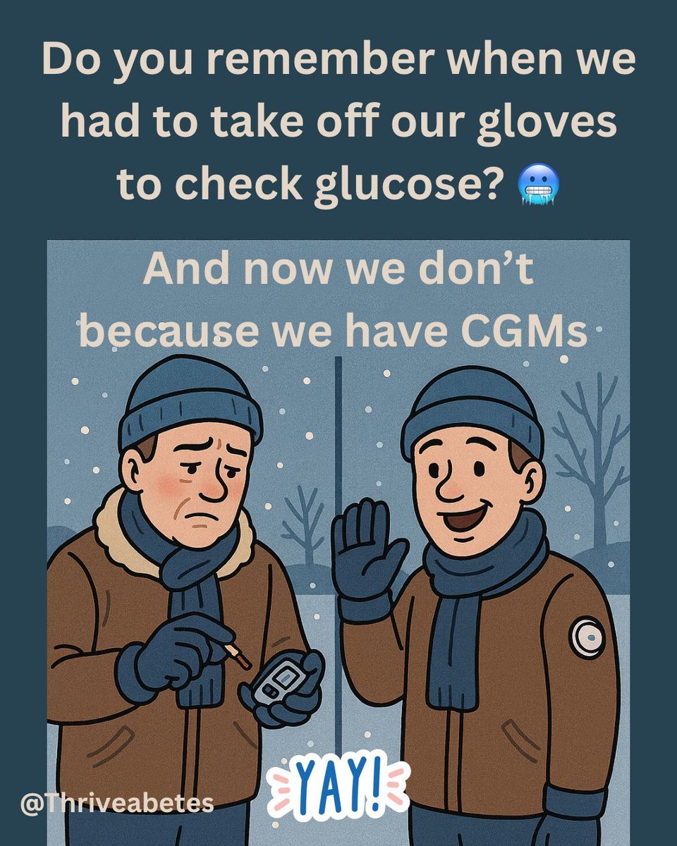 Thriveabetes's tweet photo. There's a cold weather snap coming our way 🥶
At least some of us can keep our gloves on when checking our glucose levels. 😁
#coldweather #meteireann #winter #itscoldoutside #brrrr #diabetes #ireland #diabetesireland https://t.co/o7XB2oceQD
