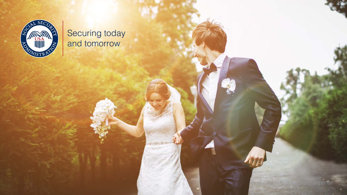 SocialSecurity's tweet image. We've made it easier and more secure for you to update your Social Security card if you change your name after marriage! Find out if you can complete your application online. Be sure to wait 30 days post-marriage before applying: ssa.gov/personal-recor….