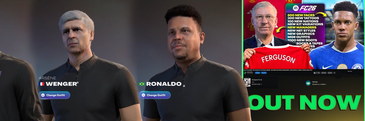 WZRDMOD's tweet photo. some more mods for #fc26 over new faces and new manager faces! plus so much more!!! check it out now!⤵️
https://t.co/oNMFTl6X0Q
comment the faces you want us to add in the next fc26 face pack! https://t.co/zdjYL0G1Nx
