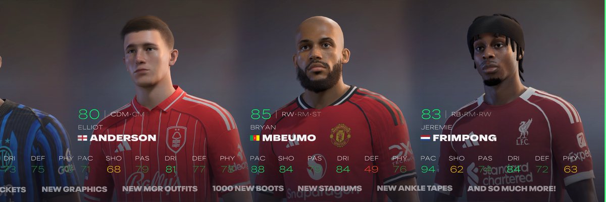 WZRDMOD's tweet photo. some more mods for #fc26 over new faces and new manager faces! plus so much more!!! check it out now!⤵️
https://t.co/oNMFTl6X0Q
comment the faces you want us to add in the next fc26 face pack! https://t.co/zdjYL0G1Nx
