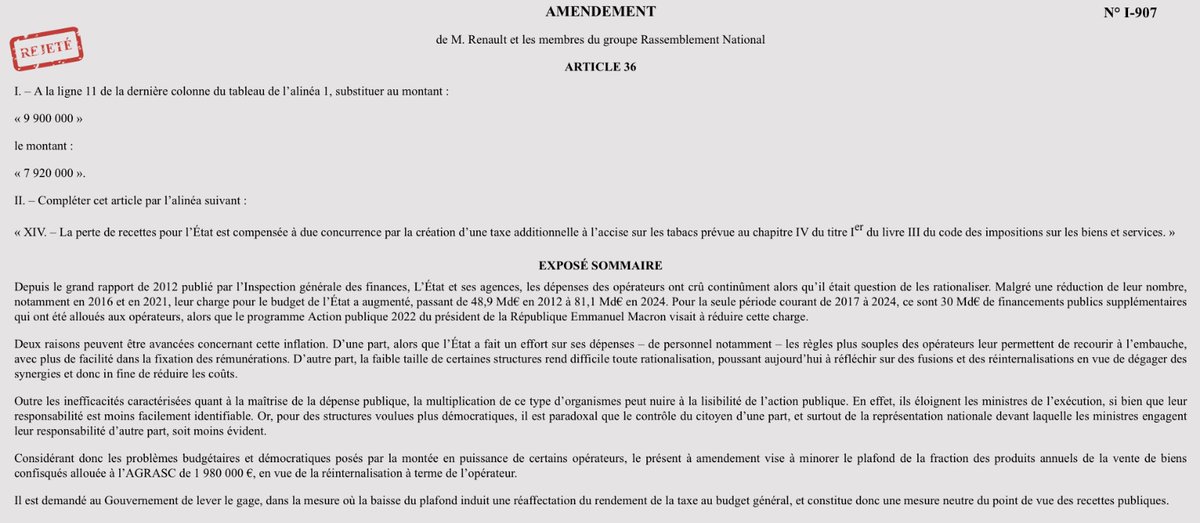 pacolombani's tweet image. 𝗖𝗼𝗻𝘀𝘁𝗲𝗿𝗻𝗮𝗻𝘁 !

Le groupe Rassemblement National a déposé un amendement visant à réduire les moyens de l’AGRASC, l’agence chargée de saisir et de confisquer l’argent du crime. En clair : affaiblir l’un des outils les plus efficaces pour assécher l'économie criminelle, y…
