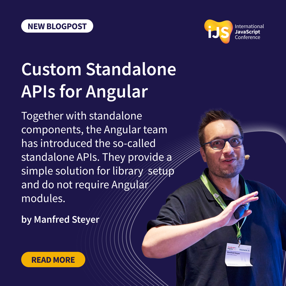 JavaScriptCon's tweet image. Want cleaner, simpler Angular architecture? Manfred Steyer breaks down three powerful patterns inspired by Angular’s own standalone APIs.

🔗 Read here: f.mtr.cool/nijnamdbfr

#iJSCon #JavaScript #Angular #Frontend #WebDev #StandaloneAPIs