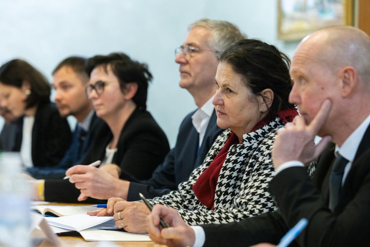 kmathernova's tweet photo. 🚀 Productive Supervisory Group meeting with @LithuaniaMFA 🇱🇹, @DanishMFA 🇩🇰 &amp; 🇺🇦 partners on our flagship @Ukraine2EU project. 

As Ukraine powers toward EU Accession readiness by 2028, the EU will stand strong, providing support at every step of the journey. 💪✨🇪🇺 https://t.co/h6Z44nMsBS