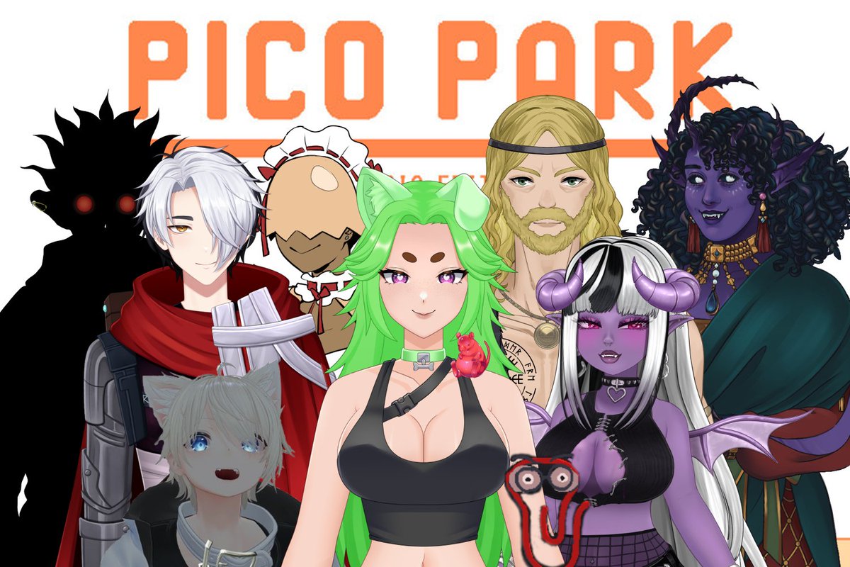 vdoggirl's tweet image. Get ready for nothing but calm, level headed cooperation! for sure no yelling or fighting~ Live tonight at 8pm est! 
twitch.tv/vdoggirl

#hellhound #picopark #vtuber