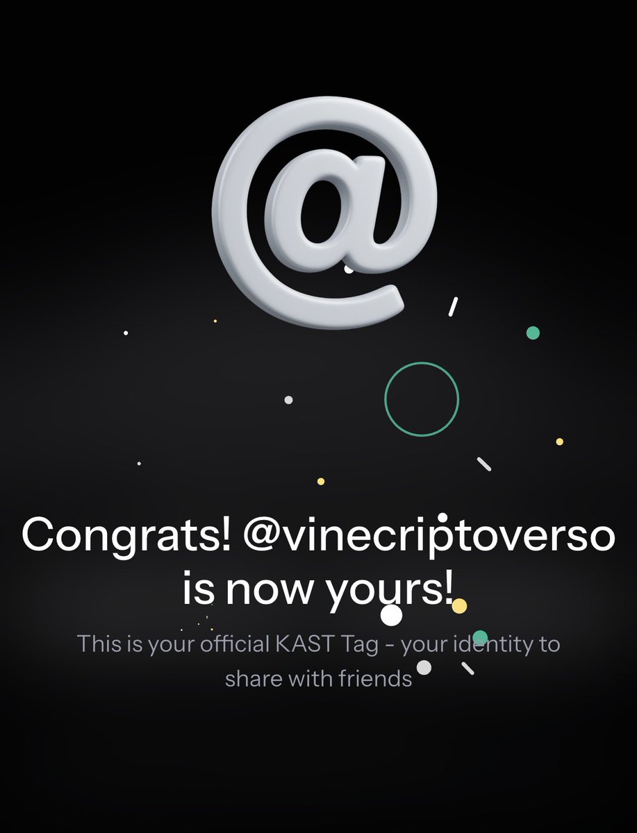 vinecriptoverso's tweet image. Have you set up your KAST tag yet?

@vinecriptoverso on Kast too🔥