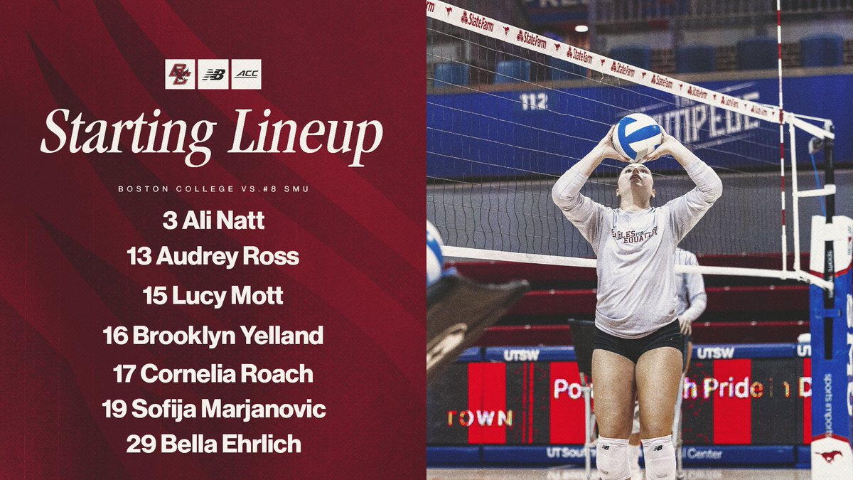 BC_Volleyball's tweet image. Today's starters

📊 bit.ly/3X6YOxZ
