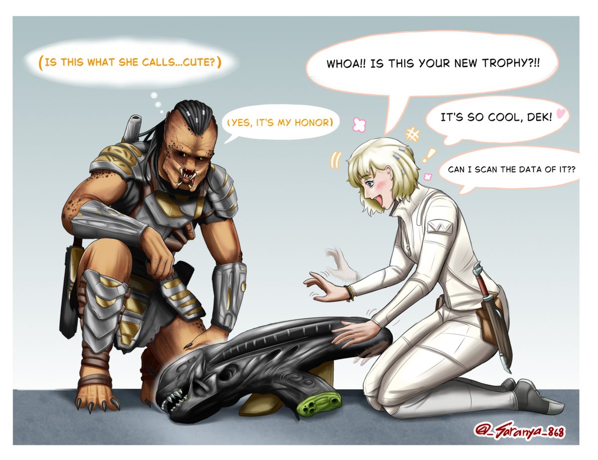 - Spoil of the Hunt⚔️
Maybe in the far future?
#PredatorBadlands #DekThia #ThiaDek