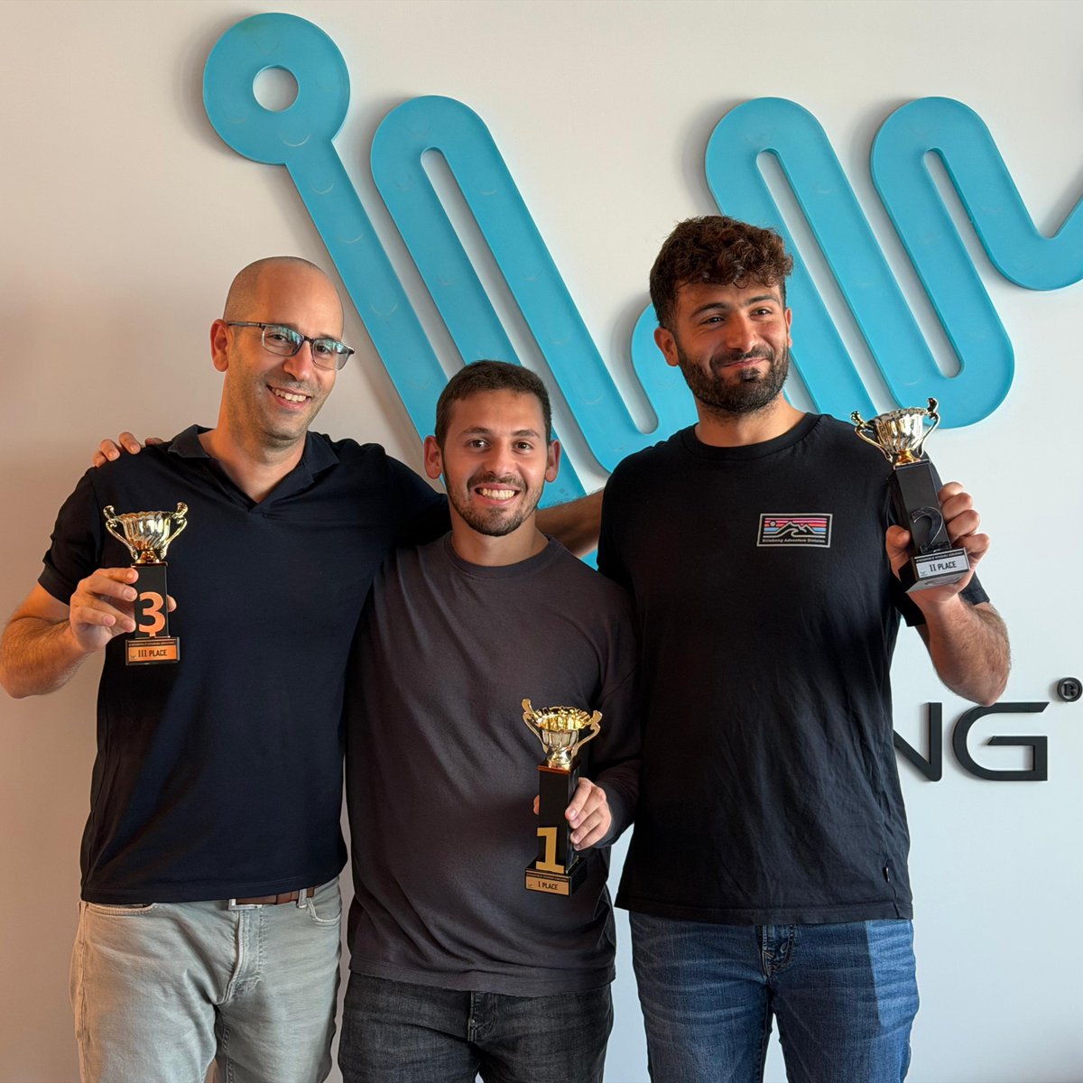 WebbingInc's tweet image. Epic #billiards showdown at #Webbing! This week, our team traded keyboards for cue sticks in a lively and competitive office billiards tournament. Great vibes, big laughs, and team spirit! 💙🎉
A huge congratulations to our champions🏆🥈🥉
#WebbingVibe #WebbingCulture #TeamFun