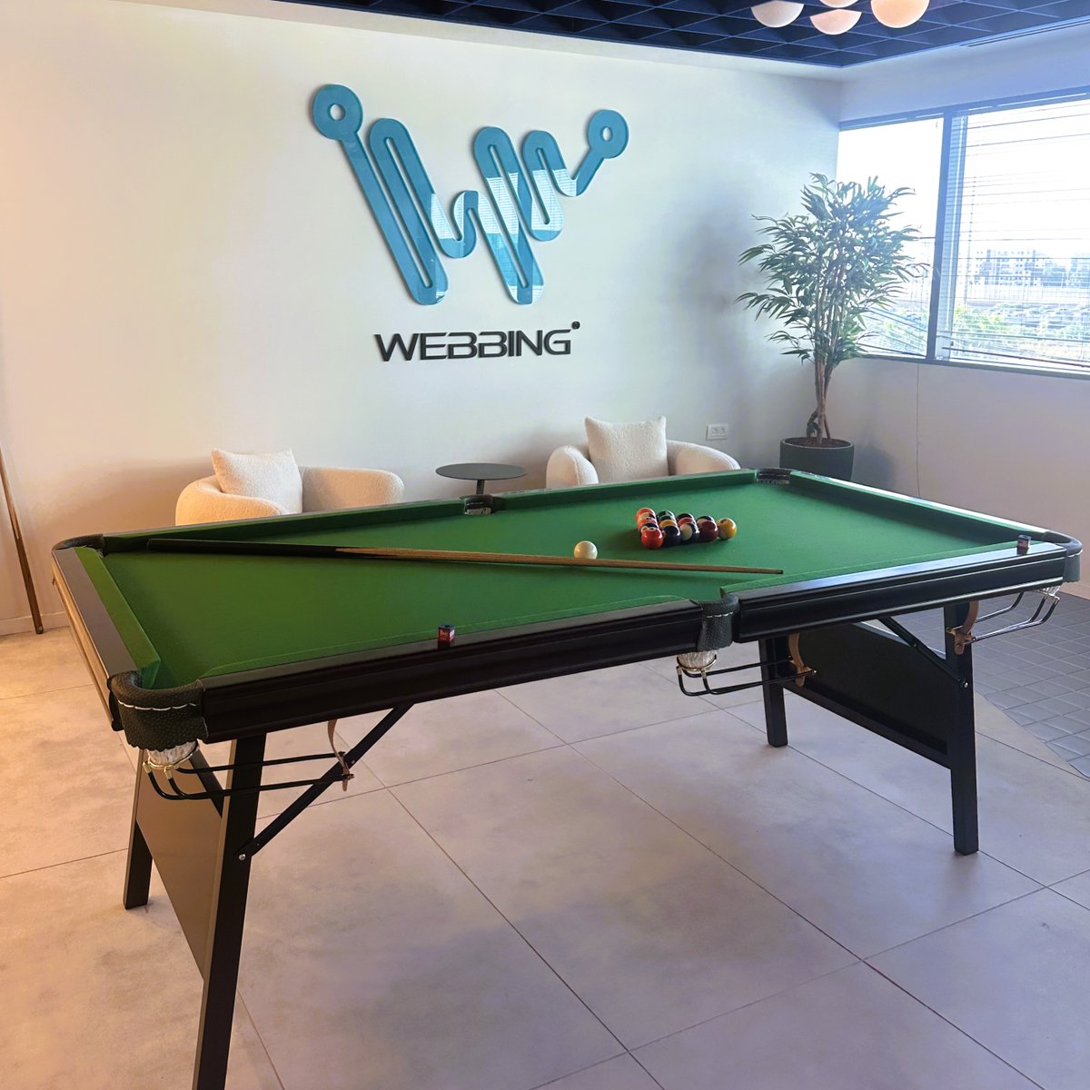 WebbingInc's tweet image. Epic #billiards showdown at #Webbing! This week, our team traded keyboards for cue sticks in a lively and competitive office billiards tournament. Great vibes, big laughs, and team spirit! 💙🎉
A huge congratulations to our champions🏆🥈🥉
#WebbingVibe #WebbingCulture #TeamFun
