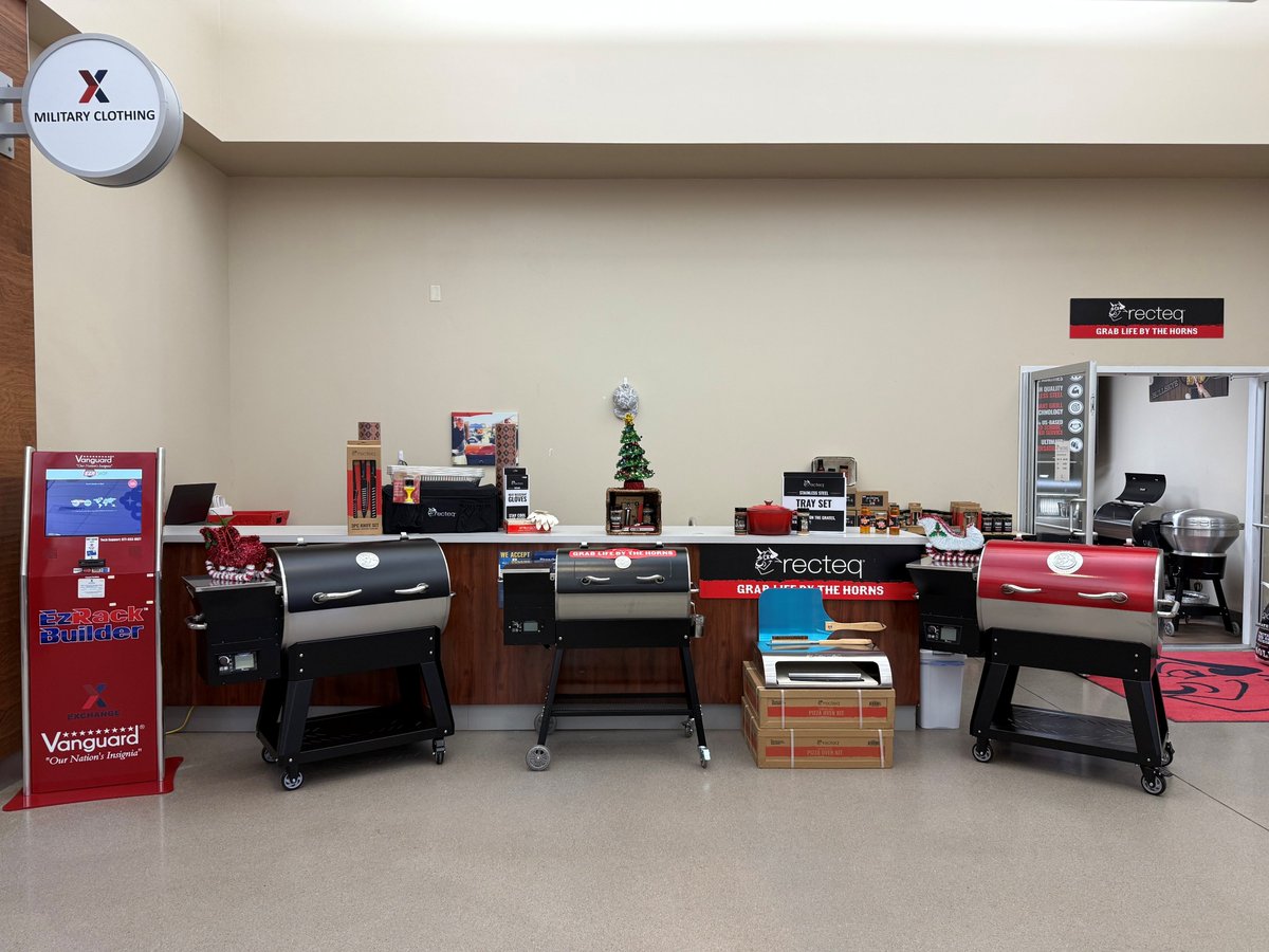 FtGordonMWR's tweet image. 🔥 Get holiday-ready at @recteq_official, located inside the @FortGordonHRO! Grills, rubs &amp;amp; sauces for Thanksgiving. 💳 Military Star Card accepted. 🛍️ Open Black Friday + Saturdays through year’s end!

#MWRAdvertiser #recteq #Thanksgiving