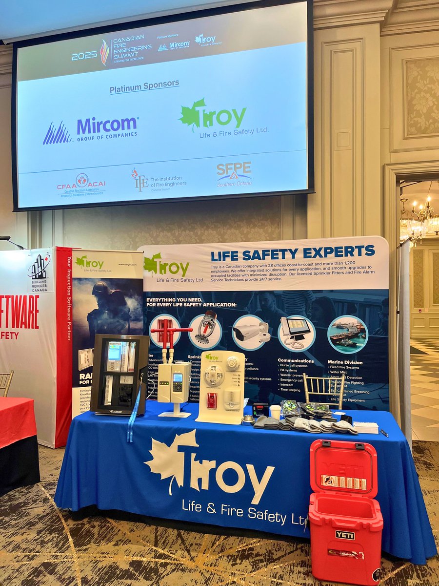 troylfs's tweet image. And just like that, another incredible Canadian Fire Engineering Summit has come and gone!

We were proud to be Platinum Sponsors for this year&apos;s informative and engaging event, which brought together #fireprotection experts from all corners of the country.
