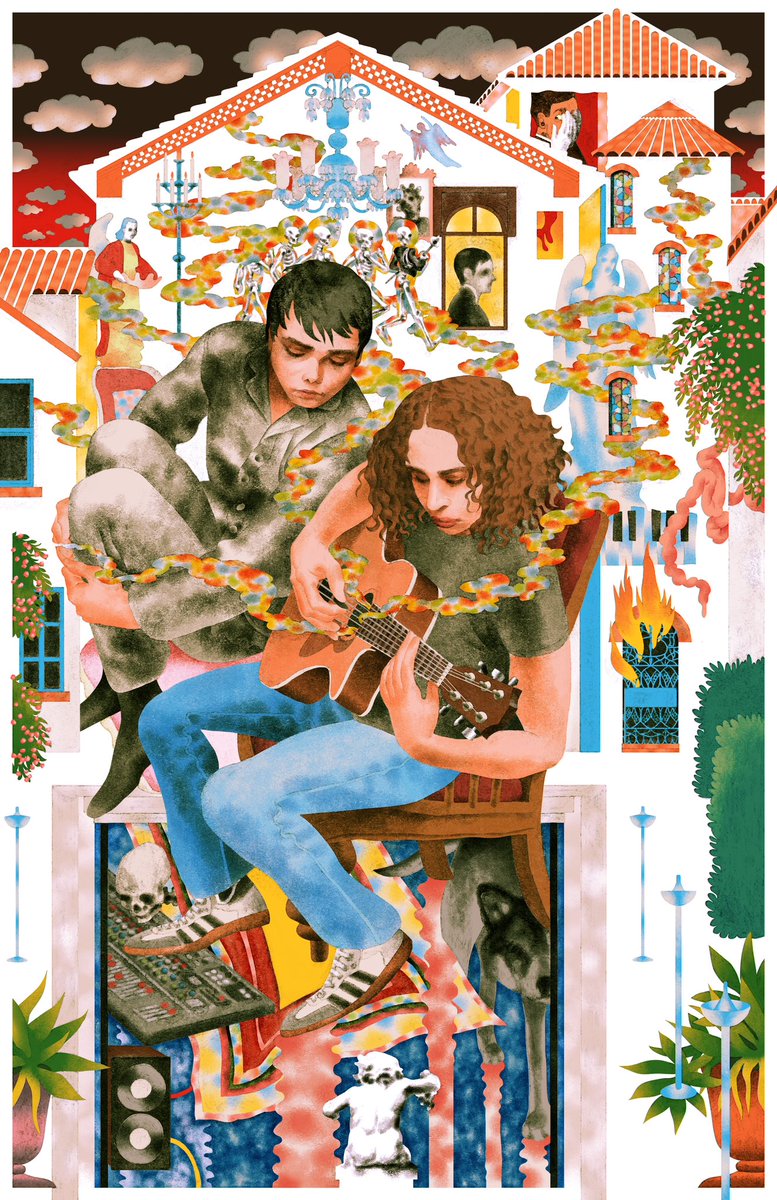 TheHumbug472's tweet image. ray &amp;amp; gerard staying up to write music in the paramour…