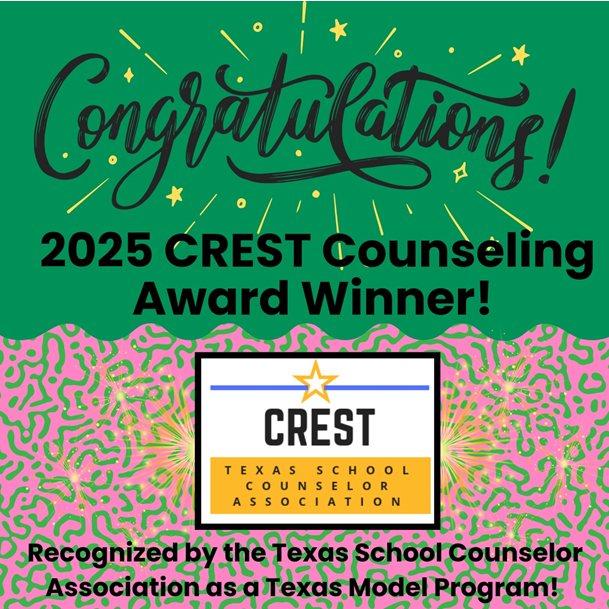 Counseling_IISD's tweet photo. We are @IrvingISD proud @IrvingHigh Counselors, @NimitzVikings Counselors and @SingleyAcademy Counselors for being select as 2025 CREST Award Winners.  These counseling teams have an outstanding counseling program. #ExcellenceInAction #counselorsforgood #defyingexpectations https://t.co/4kErMlK5Xs