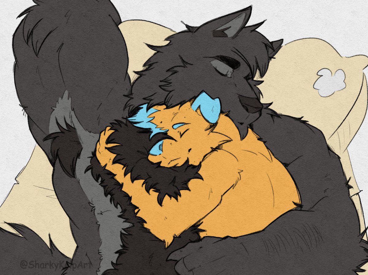 SharkyKelpArt's tweet image. Cuddle