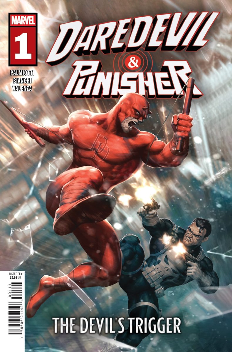 manwithoutfear's tweet image. Daredevil/Punisher: The Devil&apos;s Trigger #1 Preview!
By Palmiotti, Bianchi, Valenza, Sabino, Giarrusso, Tan, Cheng
Covers by Lim; Cassara &amp;amp; White; Lee; Marquez &amp;amp; Aburtov; Panosian; Vecchio

On sale November 26

manwithoutfear.com/preview-images…