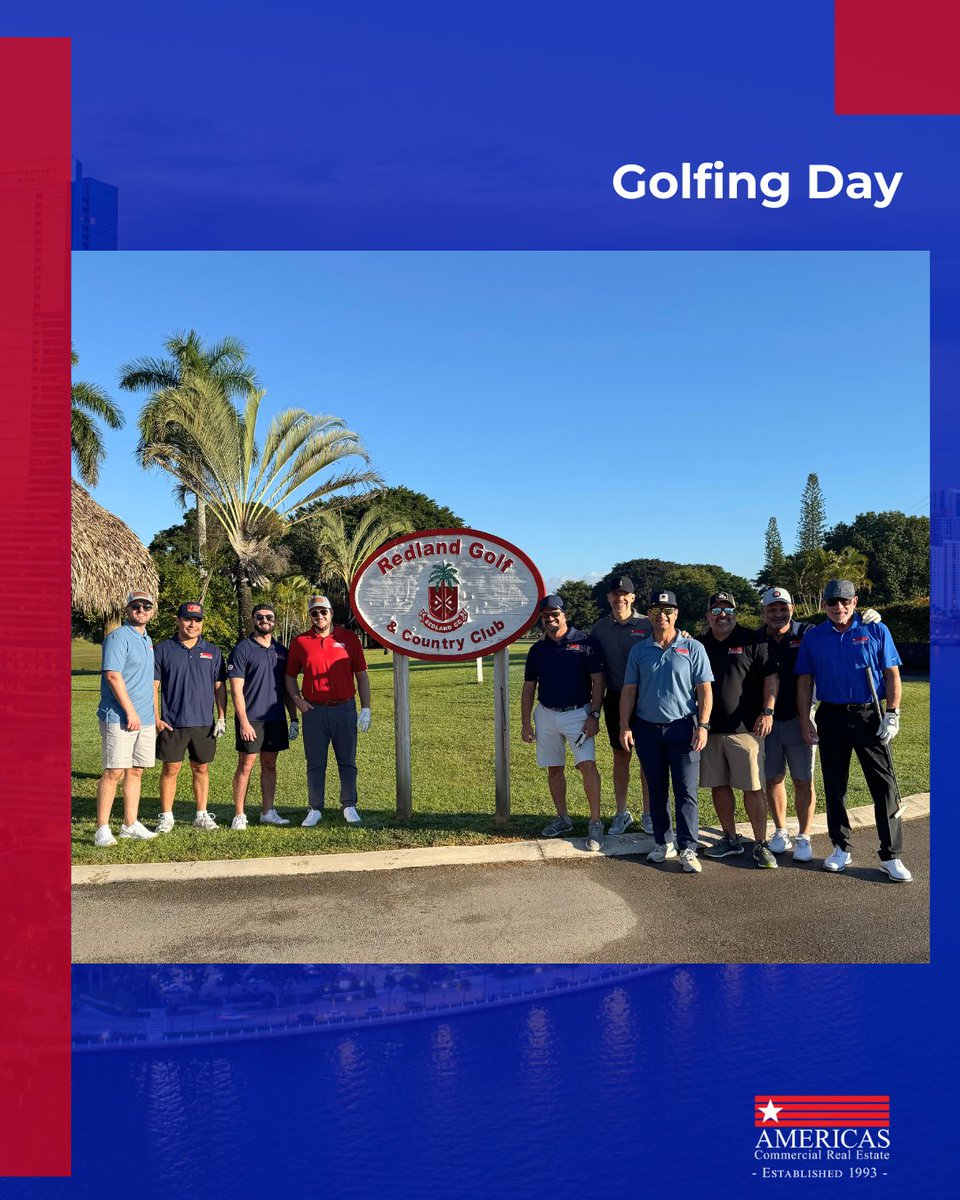 AmericasCRE's tweet image. Great day on the course with the Americas CRE team at Redland Golf &amp;amp; Country Club! ⛳️ 

Building relationships, boosting teamwork, and enjoying some well-deserved sunshine.

#AmericasCRE #CommercialRealEstate #TeamOuting #GolfDay #CRELife #MiamiBusiness #NetworkingOnTheGreen