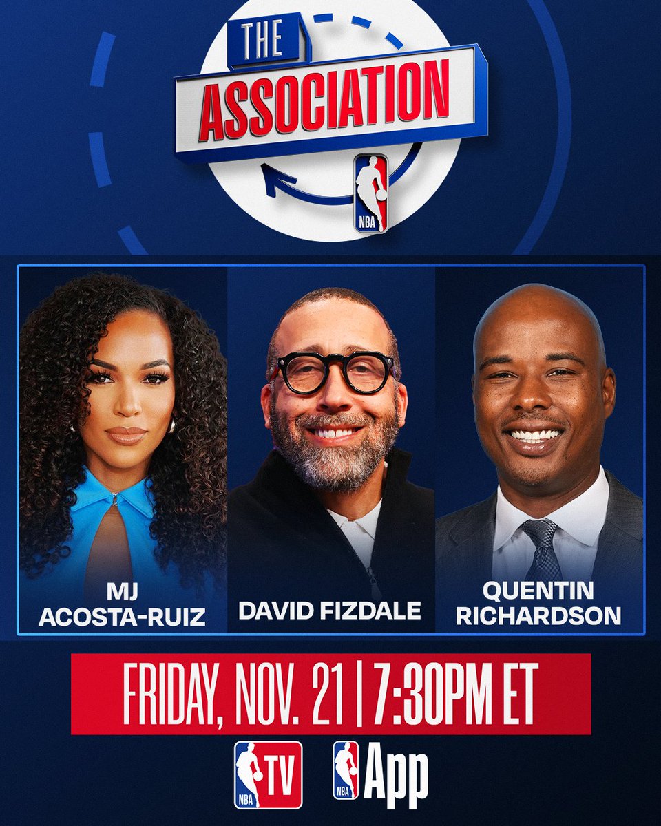 It’s a packed night of @emirates NBA Cup hoops! 🏆

Watch The Association at 7:30pm/et on NBA TV and the NBA App as @MJacostaTV, David Fizdale, and @Qrich cover tonight's slate, including Pacers/Cavs at 7:00pm/et and Nuggets/Rockets at 9:30pm/et on Prime. 