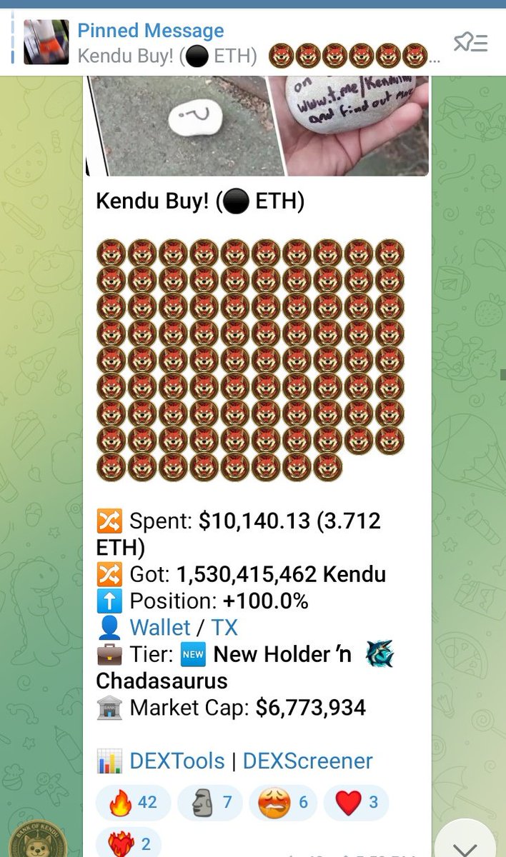 Someone just bought $KENDU with 3.712 eth😮🔥🔥🔥🔥

<a href="/KenduInu/">Kendu</a> is going parabolic right now and guess what? Whole market is in panic while whales buying kendu in millions 

Still want to fade? Its your loss then
