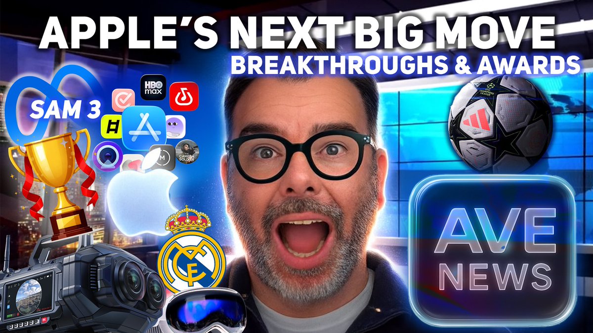 AVE NEWS IS BACK! For all you Apple Vision Pro folks and anyone who wants to be up to date with the latest in Spatial Computing 

youtu.be/ydgilZzvB1U?si…

#apple #applevisionpro #technology #spatialcomputing <a href="/Apple/">Apple</a>