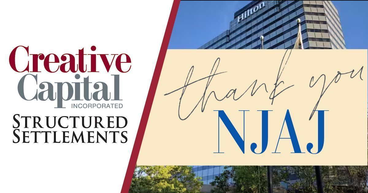 CCI_Structures's tweet image. Exhibiting and Sponsoring at the @NJAssocJustice #MeadowlandsSeminar is always a great experience. Thanks to everyone who visited our booth and discussed #StructuredSettlements with our team. It was great meeting new faces and reconnecting with existing clients. Thank you again!