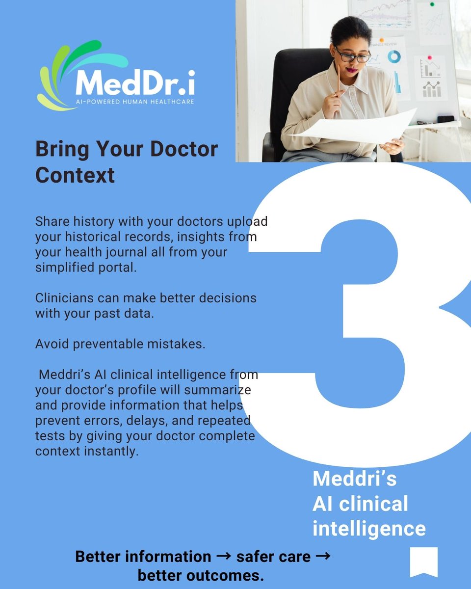 Meddri: The #1 Patient Portal which Closes the Fragmentation Gap

Healthcare suffers from fragmentation, but Meddri’s Patient Portal enables patients see, own &amp; share their medical records.

Read more: meddri.com/media/69209a4e…

#Meddri #DigitalHealth #Interoperability #HealthTech