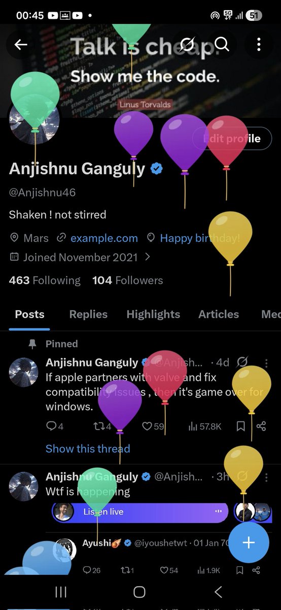 Anjishnu46's tweet image. Successfully wasted 21 years of life 🫠