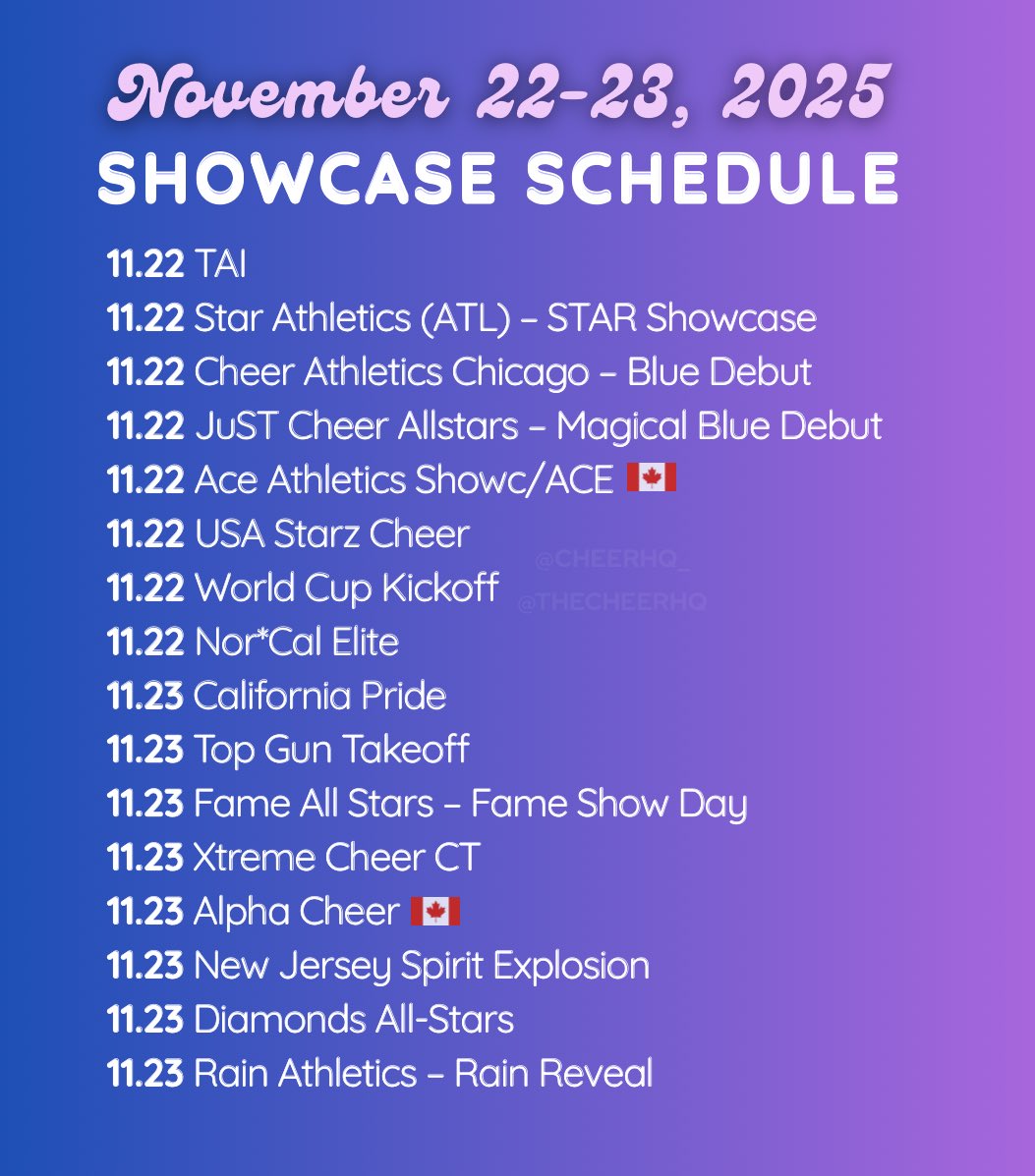 🔊 Showcase season continues! Here’s your look at who will be debuting this weekend ✨⬇️