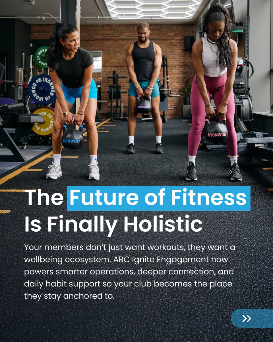 abc_ignite's tweet photo. Fitness is evolving from “sessions” to sustained support, and our latest ABC Ignite Engagement updates push clubs firmly into that future.

Explore all the upgrades we've designed to help your members thrive, inside and outside your doors ➡️ https://t.co/C1ACipc3iu https://t.co/qQ3xSj3IGv