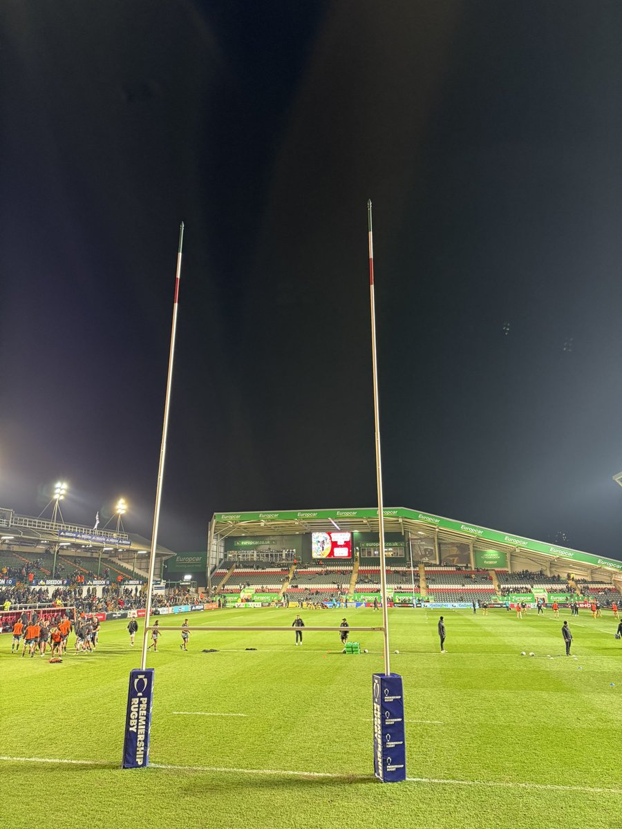 Friday night lights away at Welford Road for Leicester Tigers 🐯 vs Northampton Saints 😇