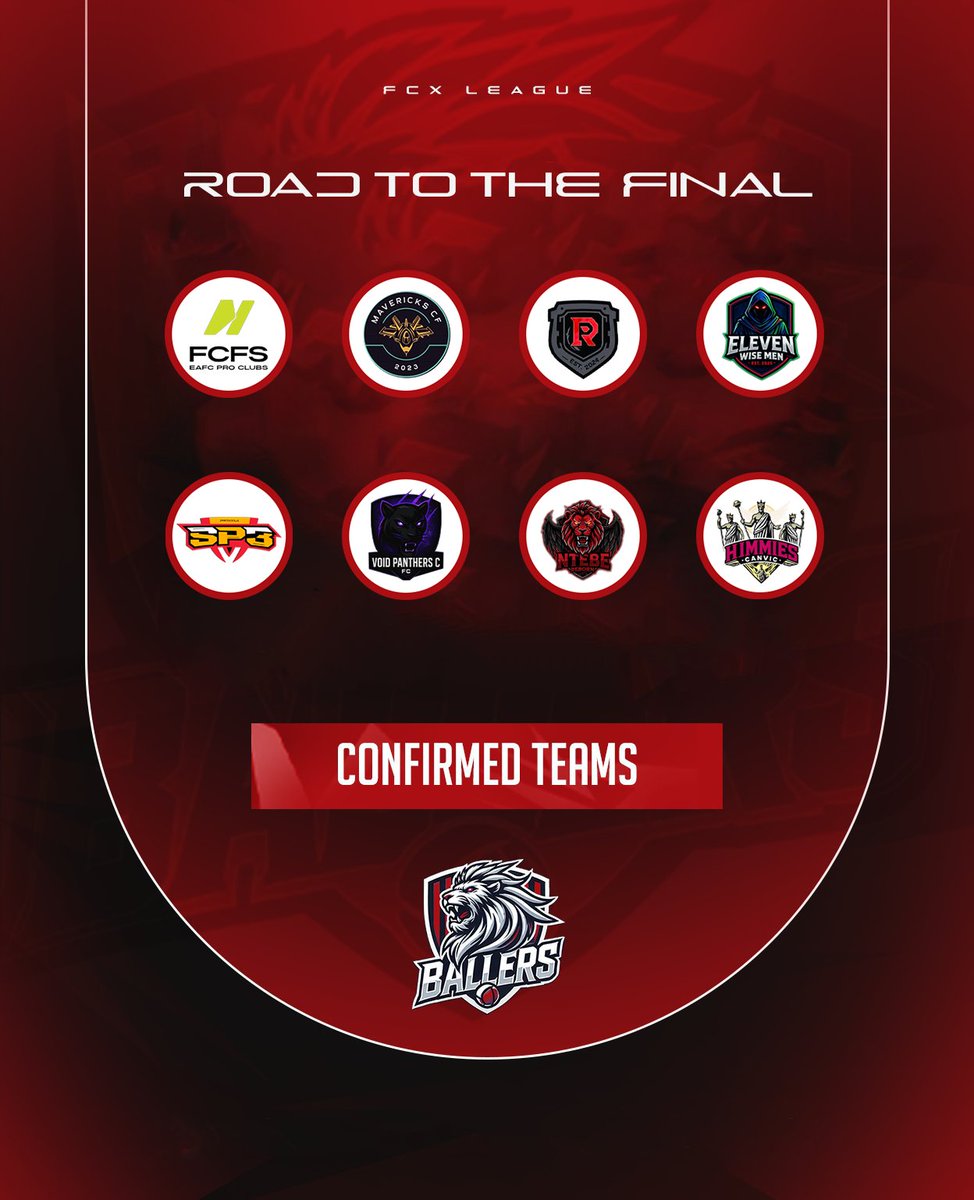 FCXBallers's tweet image. Twelve teams began, and now only the top eight will compete in the #FCXLeague Road to The Final ⚔️🏆
