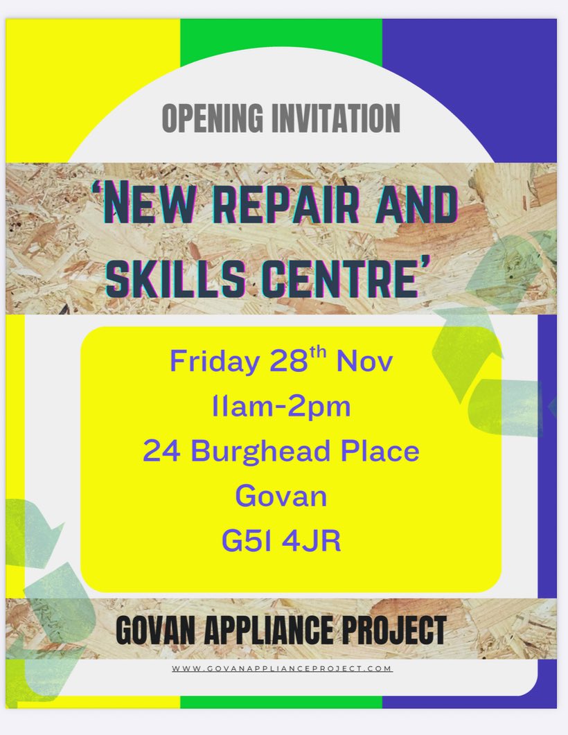 GovanProject's tweet image. We welcome you to come along and see our newly improved training space, find out about the workshops and work the project does within the community! 

Keep your eyes peeled through the week for sneak previews of the work in progress and come along to see the finished article.