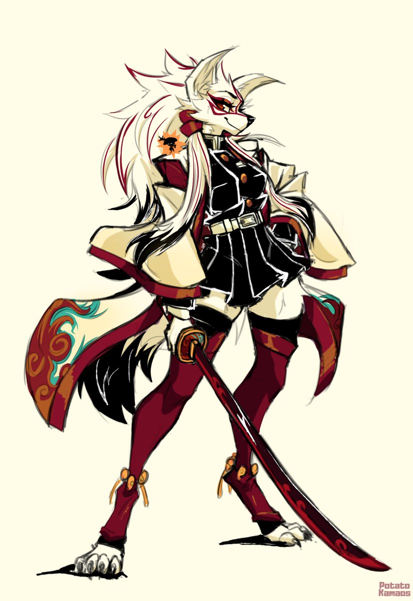 PotatoKamaos's tweet image. First look to Okami Shiranui