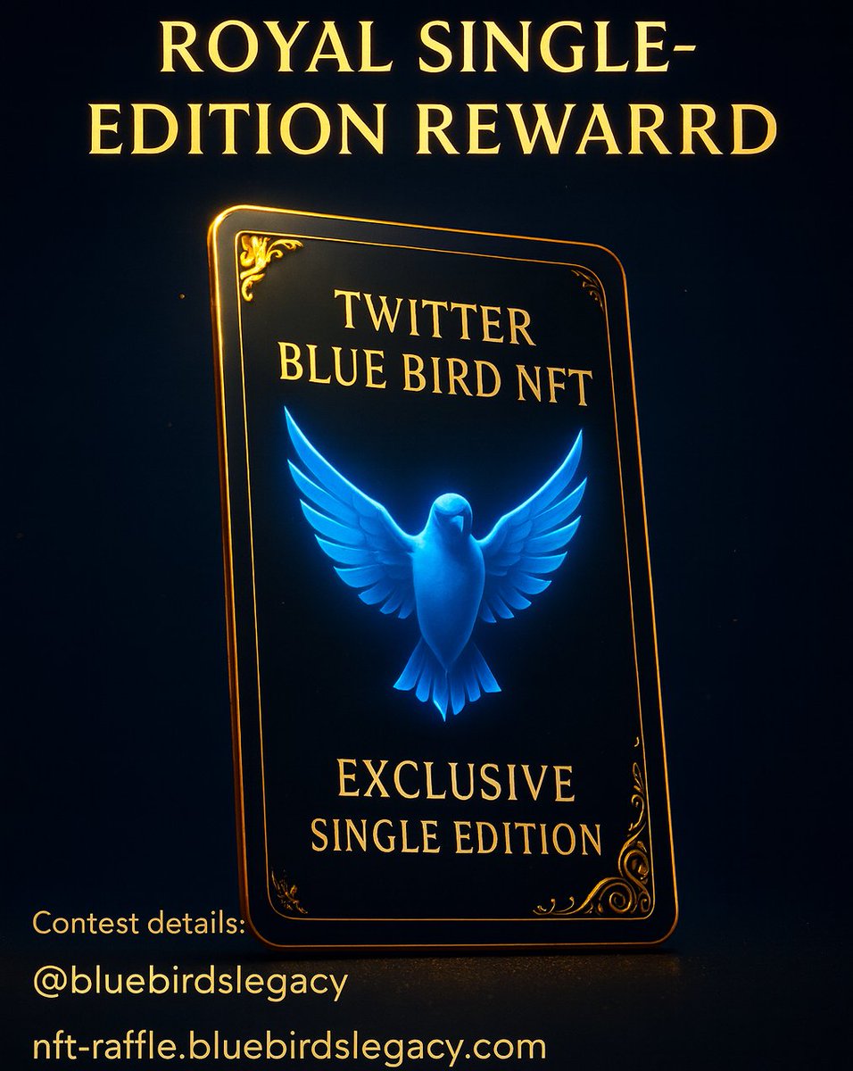 bluebirdslegacy's tweet image. Hello @BoredElonMusk,
we’re excited to unveil the Twitter Blue Bird NFT - a singular, one-of-a-kind digital collectible developed together with @simonoxleee , the original creator of Twitter’s first logo.

Let’s not forget: Jack Dorsey’s first-ever tweet sold as an NFT for $2.9M,…