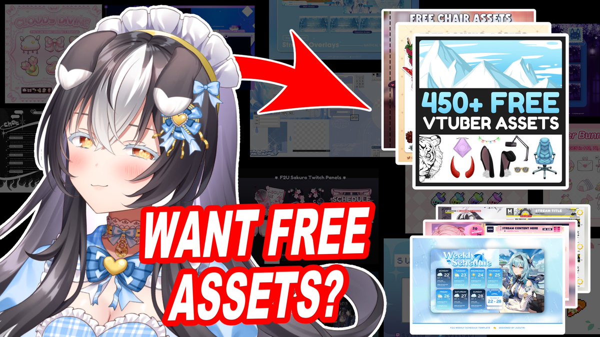 CALLING ALL VTUBERS 🗣️📢

are YOU tired of twitter's stupid search function never working??? LOOK NO FURTHER❗️I have been hard at work on the smalltuber discord, and I'm adding a MASSIVE channel full of F2U VTuber assets!!!!!

Emotes, badges, panels, overlays, schedules, models,