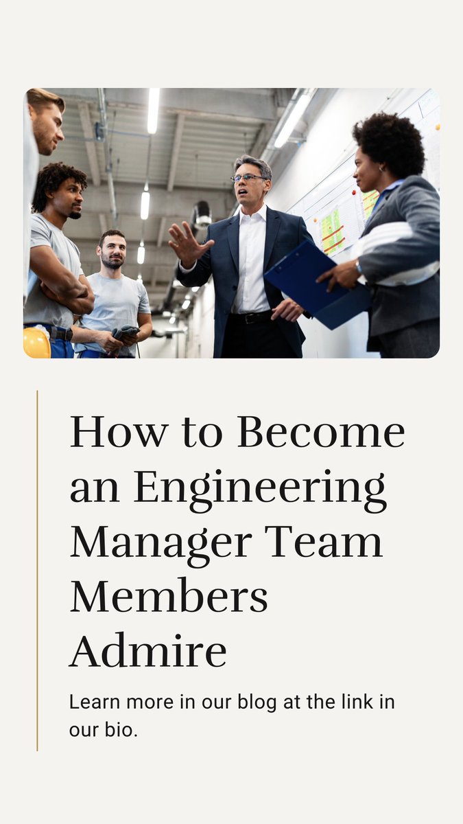 VUEngineering's tweet image. Do you want to become an engineering manager that your team admires? Our new blog post delves into the top qualities that can set you up for success in this role. Dive into the details today! hubs.la/Q03Qkgbw0