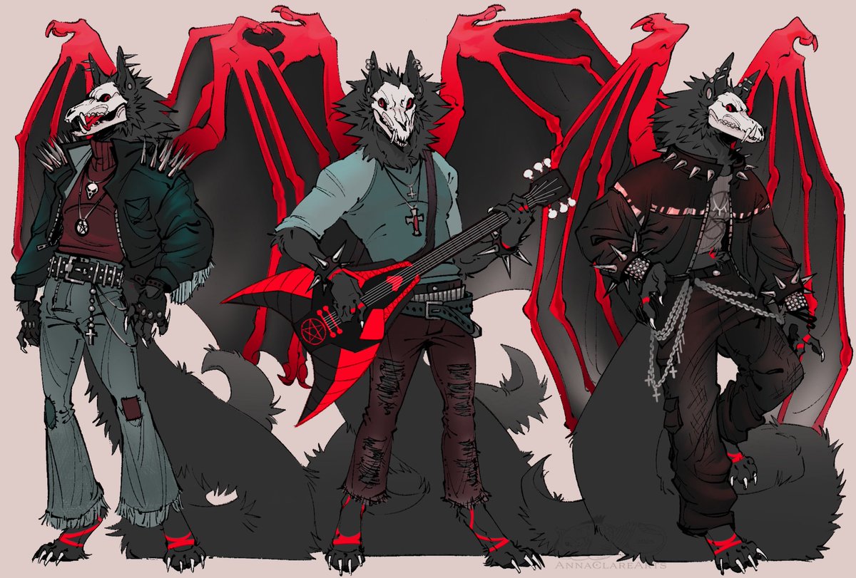 StoneWolf3632's tweet image. Got a outfit reference done by Annaclare she always does amazing with the outfits she makes for ashler I love their style so much