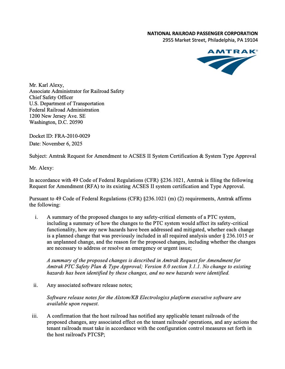 ive_m5's tweet image. Holy Fuck - I think I just found confirmation of the $ONDS Siemens Airlink radio going into Amtrak for FRA Approval.  

regulations.gov/document/FRA-2…