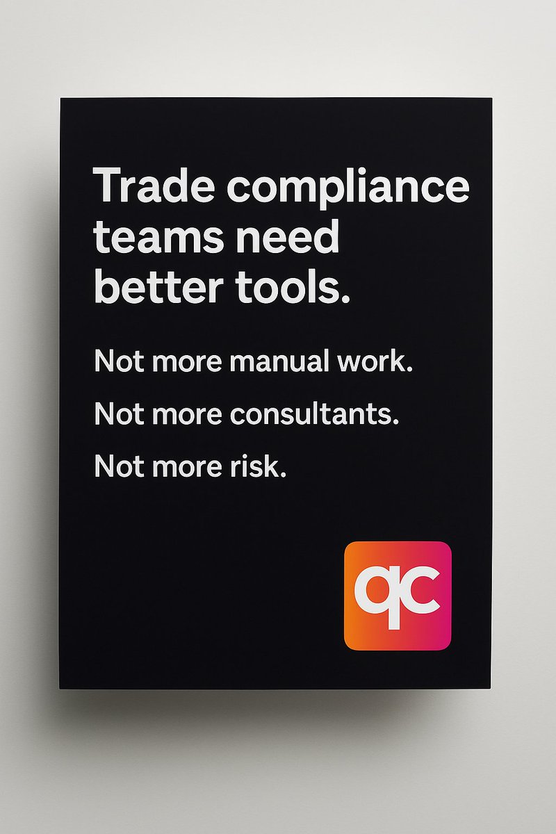 QuickCodeAI's tweet image. Your compliance team doesn’t need more excel sheets.

They need better infrastructure.

Learn more → hubs.la/Q03VsDkr0